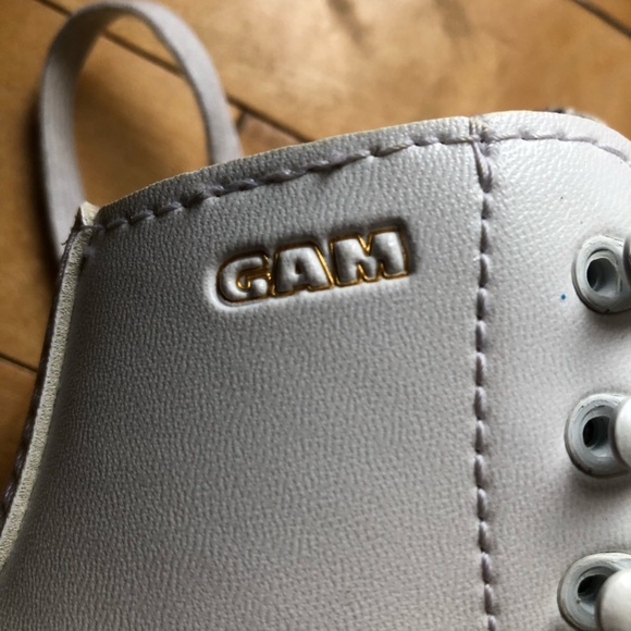 GAM White Figure Skates Kids Size 12 Model 1110 - Picture 4 of 11